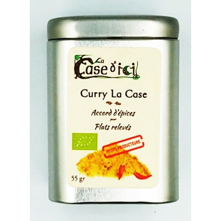 Curry La Case, pour plats relevés, Epices bio, La Case d'Ici, Langon, Redon, Ille-et-Vilaine, Bretagne
