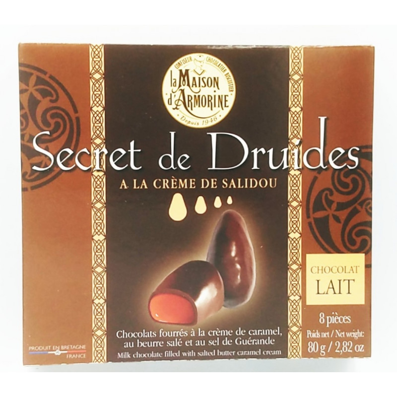 Secret de Druides chocolat au lait, Maison d'Armorine, Quiberon, Morbihan